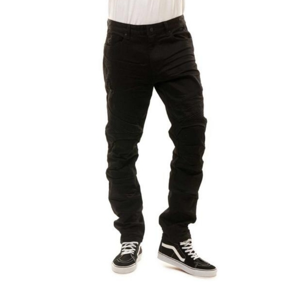 Original Vintage Black Denim Smoke Rise Jeans - Picture 1 of 8